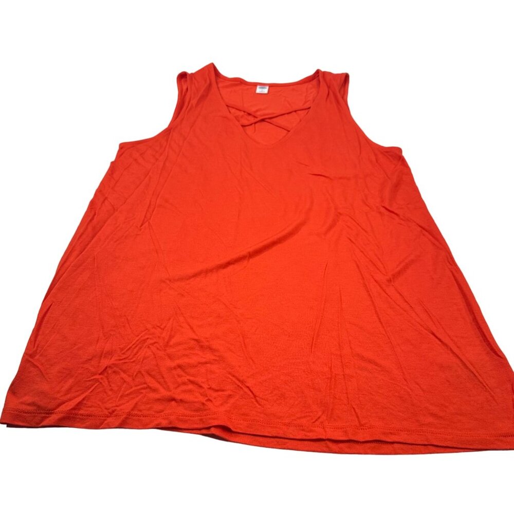 Old Navy Women's Size Medium Top Sleeveless Orange Preowned